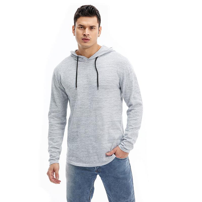 Long Sleeve Men Hoodies Autumn & Spring Pullover Elastic Hooded Men Sweatshirt - melvincucci