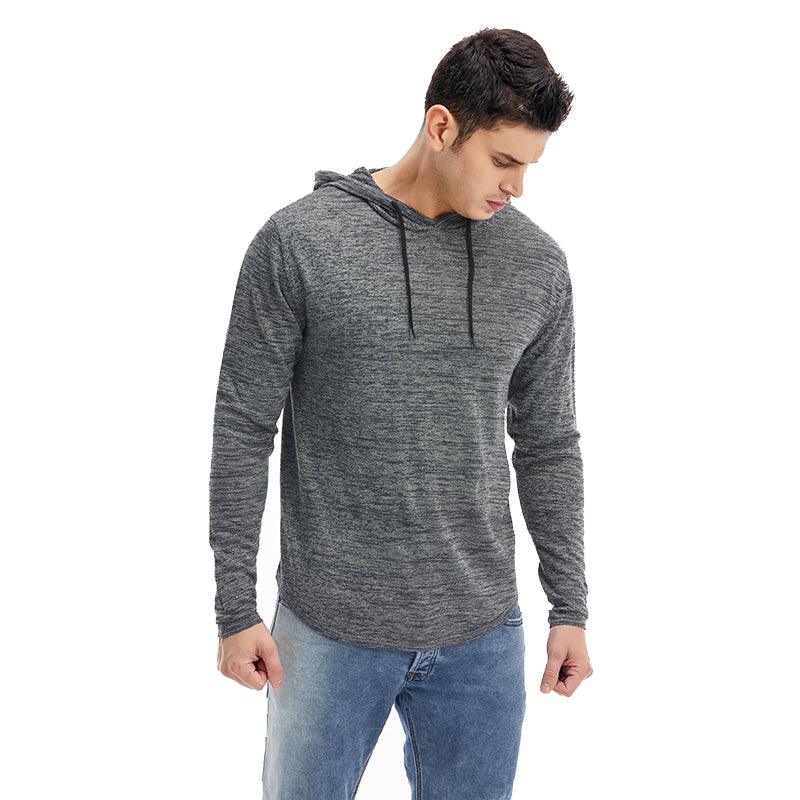 Long Sleeve Men Hoodies Autumn & Spring Pullover Elastic Hooded Men Sweatshirt - melvincucci