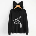 Long Sleeve Sweatshirt Hoodies Women Casual Crop Top - melvincucci