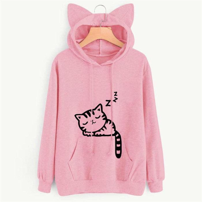 Long Sleeve Sweatshirt Hoodies Women Casual Crop Top - melvincucci