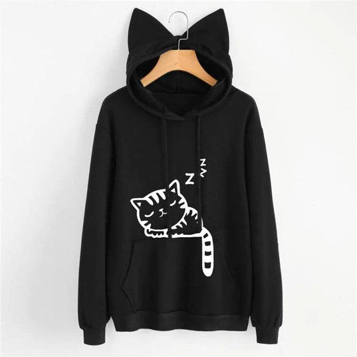 Long Sleeve Sweatshirt Hoodies Women Casual Crop Top - melvincucci