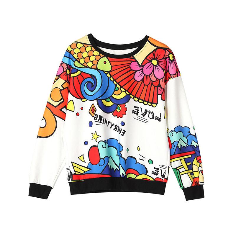 Long Sleeve T-shirt Women Loose Top - melvincucci