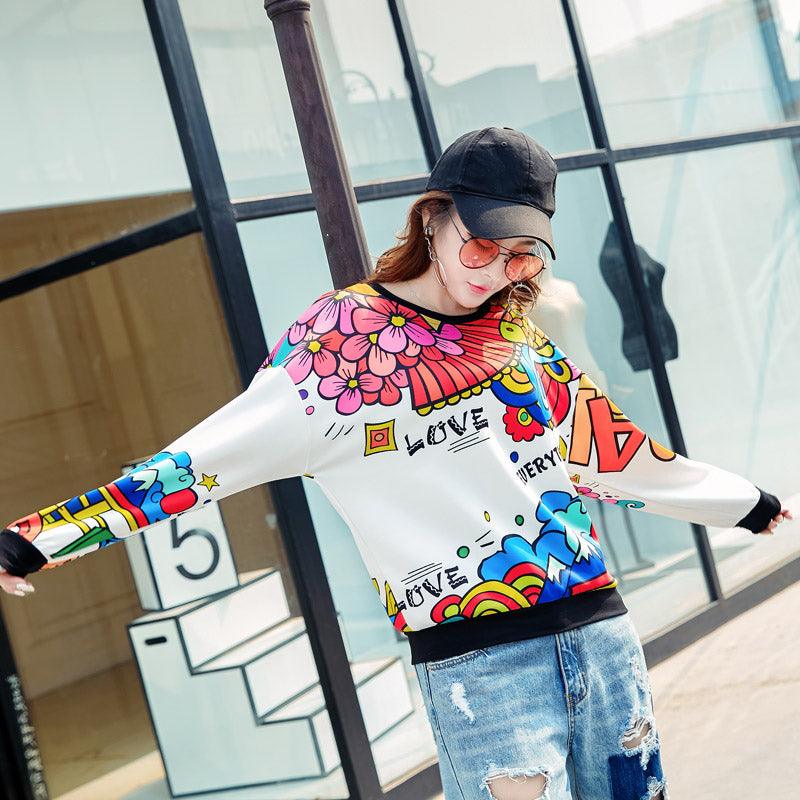 Long Sleeve T-shirt Women Loose Top - melvincucci
