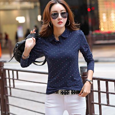 Long sleeve women's shirt bottoming shirt - melvincucci