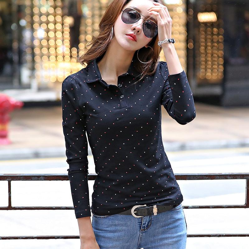 Long sleeve women's shirt bottoming shirt - melvincucci