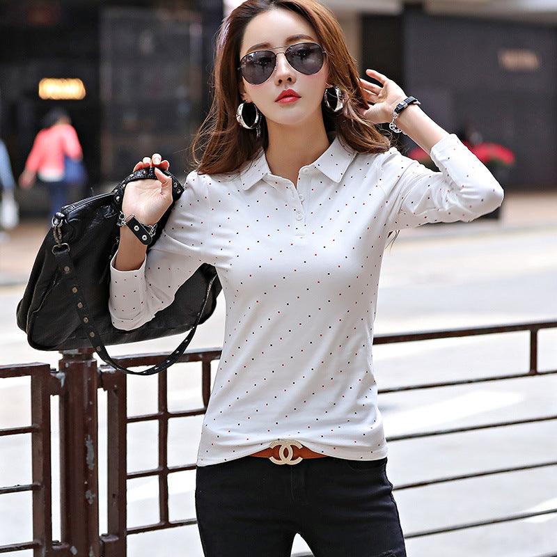 Long sleeve women's shirt bottoming shirt - melvincucci