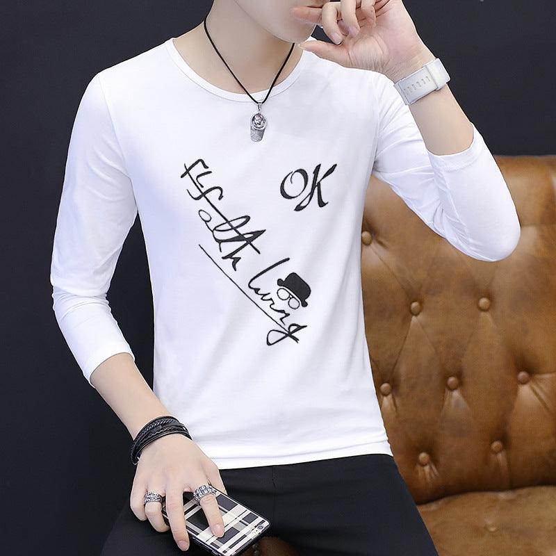 Long-sleeved Bottoming Autumn Clothes Korean Shirt T-shirt Men - melvincucci