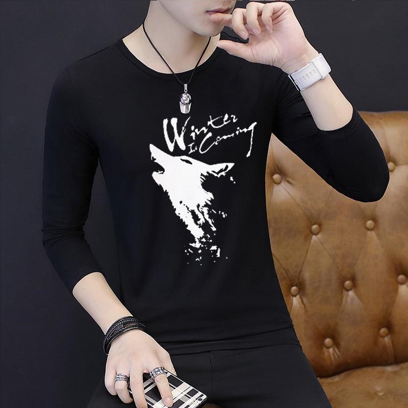 Long-sleeved Bottoming Autumn Clothes Korean Shirt T-shirt Men - melvincucci