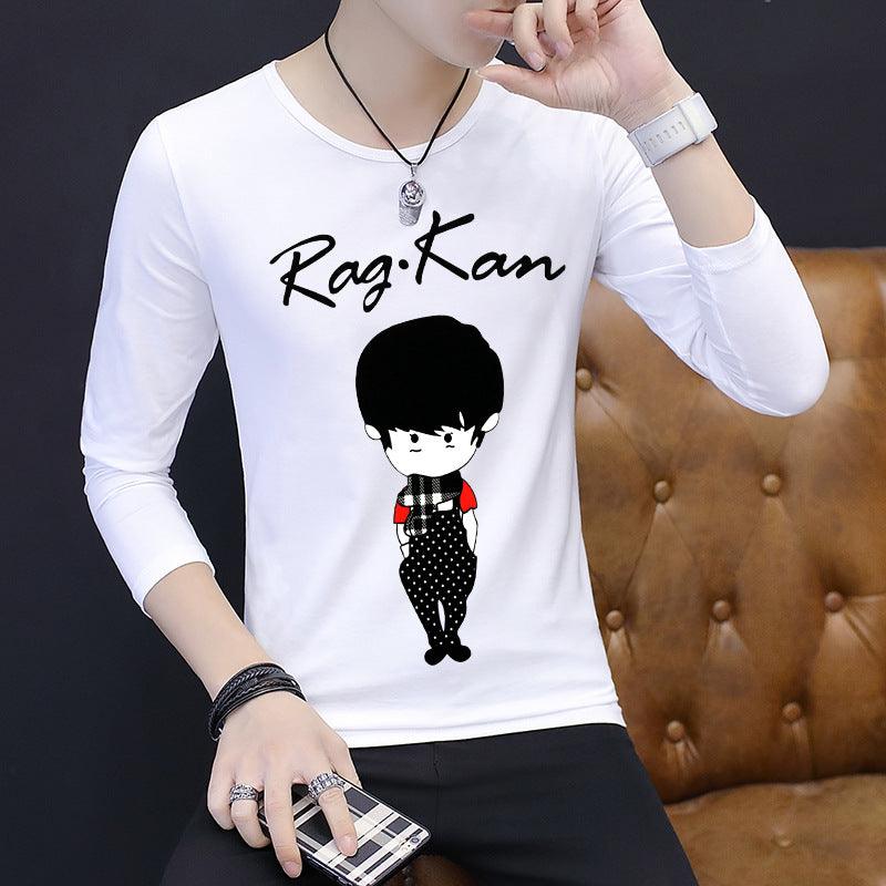 Long-sleeved Bottoming Autumn Clothes Korean Shirt T-shirt Men - melvincucci