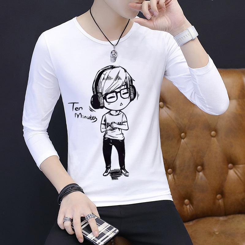 Long-sleeved Bottoming Autumn Clothes Korean Shirt T-shirt Men - melvincucci