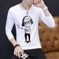 Long-sleeved Bottoming Autumn Clothes Korean Shirt T-shirt Men - melvincucci