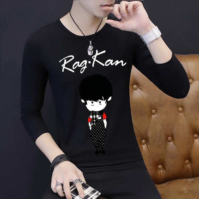 Long-sleeved Bottoming Autumn Clothes Korean Shirt T-shirt Men - melvincucci