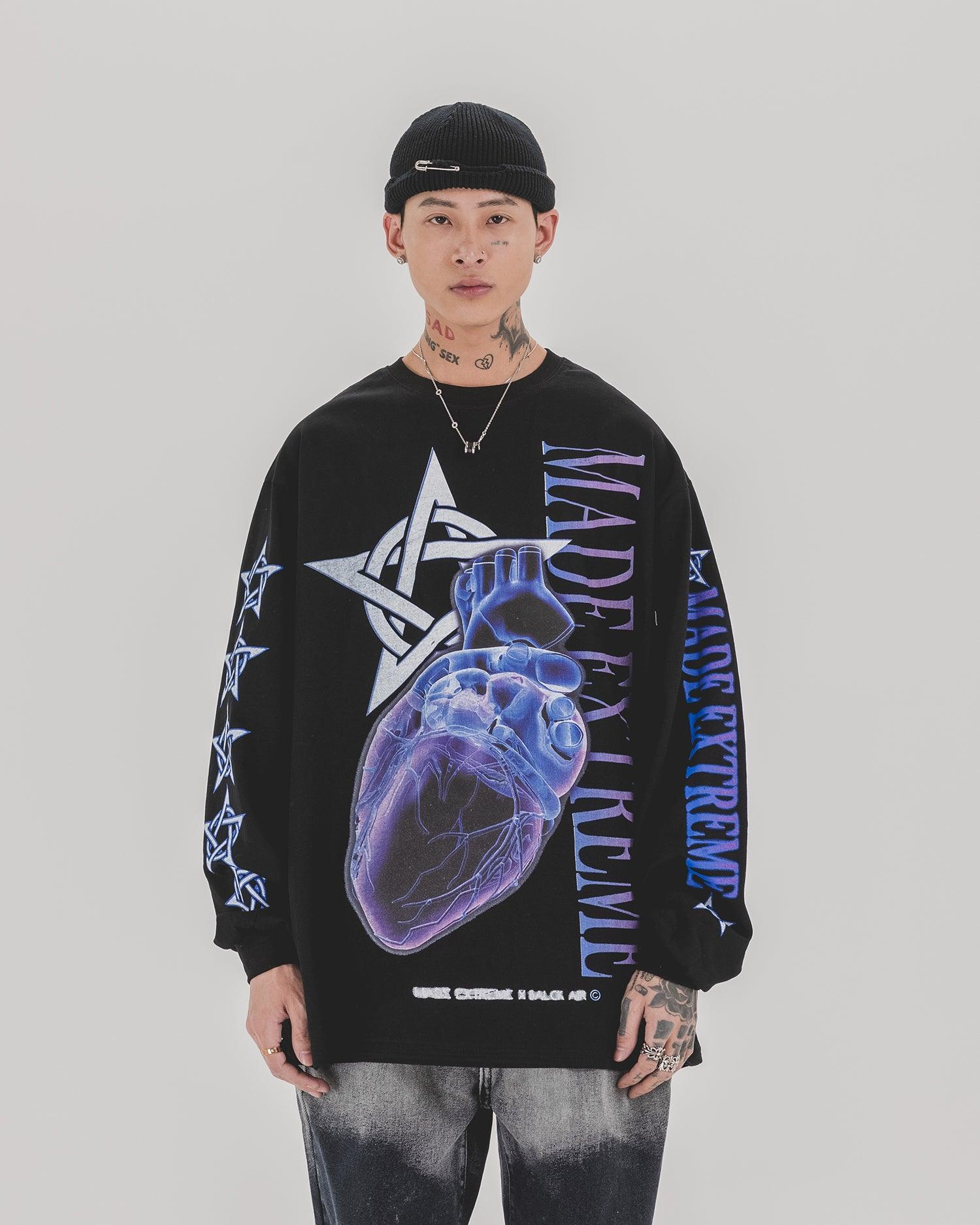 Long-sleeved T-shirt men and women bottoming shirt - melvincucci