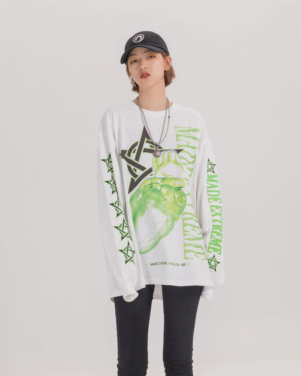 Long-sleeved T-shirt men and women bottoming shirt - melvincucci