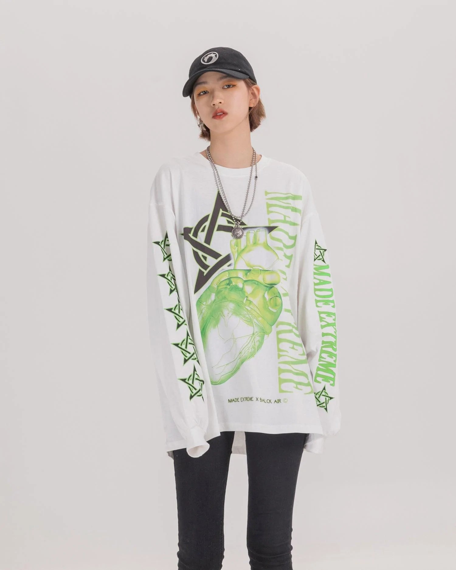 Long-sleeved T-shirt men and women bottoming shirt - melvincucci