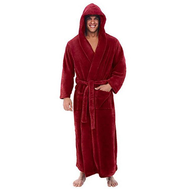 longer bathrobe long-sleeved gown - melvincucci