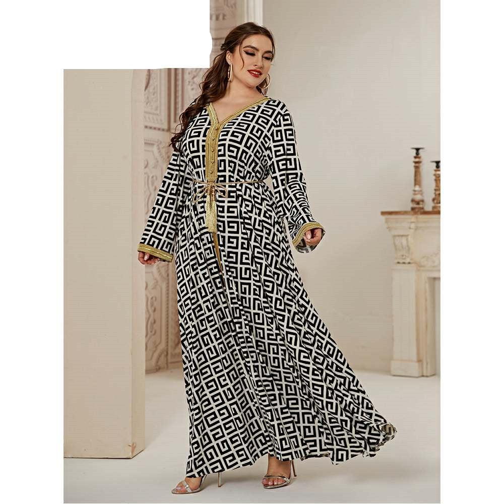 Longue Printers Femmes Days Robes Grande Grand Dress - melvincucci