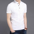 Loose casual floral youth bottoming shirt - melvincucci
