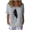Loose Cotton And Linen Blazer In Solid Print - melvincucci