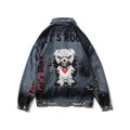 Loose Denim Shirt Men Thickened Tide Brand Scratched Hole Jacket Jacket Women - melvincucci