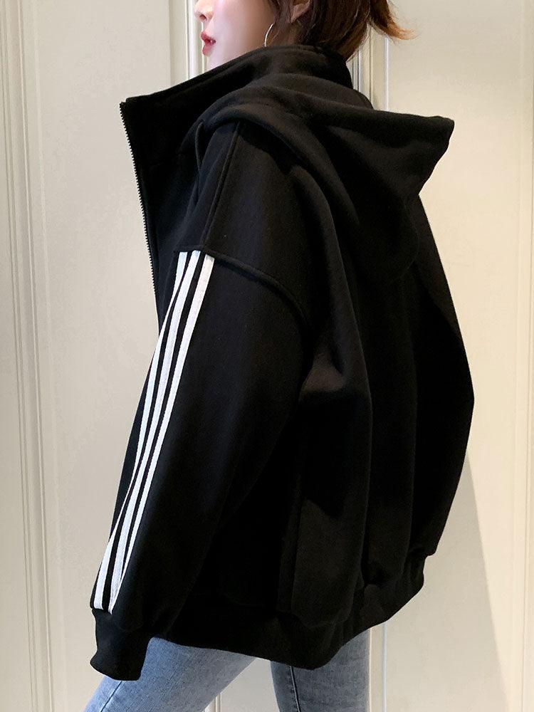 Loose Hooded Sports Sweatshirt Women All-Match - melvincucci