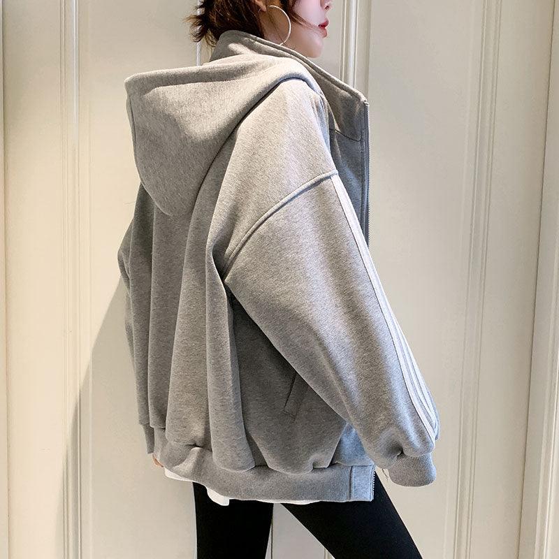 Loose Hooded Sports Sweatshirt Women All-Match - melvincucci