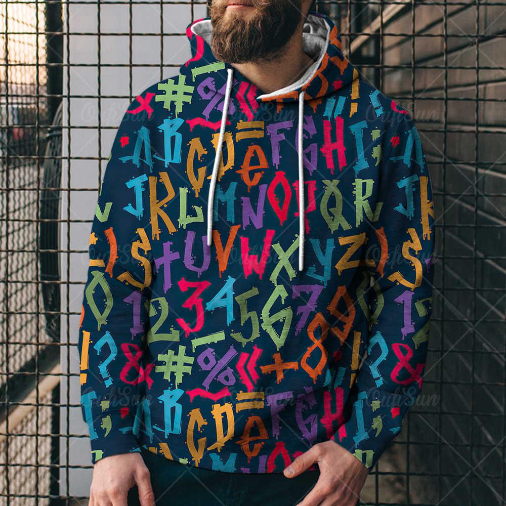 Loose Hooded Sweatshirt 3D Printed Hooded Sweatshirt - melvincucci