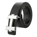 Luxury Designer H Brand Designer Belts Men High Quality Male PU Leather Women Belt Buckle Strap for Jeans Black size 110cm - melvincucci