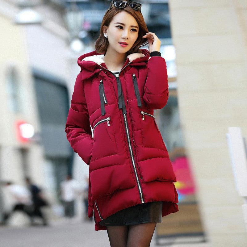 M-5XL 2021 Winter Women Parkas Coats Female Jacket Plus Size Thickening Wadded Casual Loose Pregnant Women Thick Coat Outwear - melvincucci