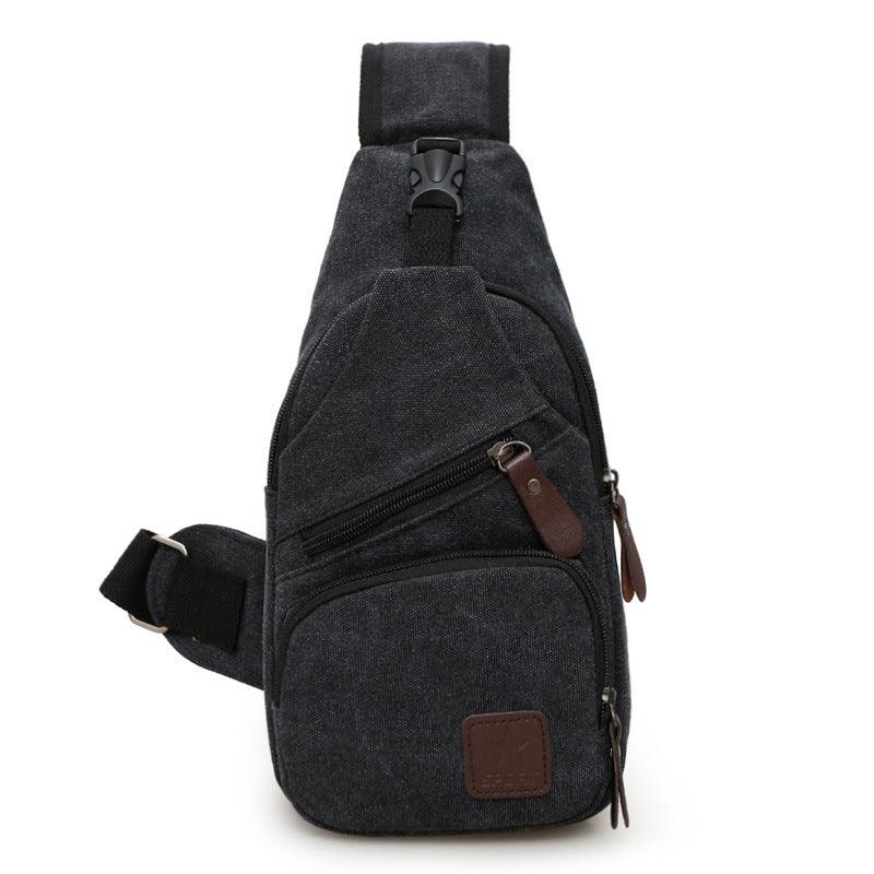 Manufacturers selling new canvas bag chest casual Shoulder Messenger Bag chest bag men tide Bag Small Backpack Bag - melvincucci