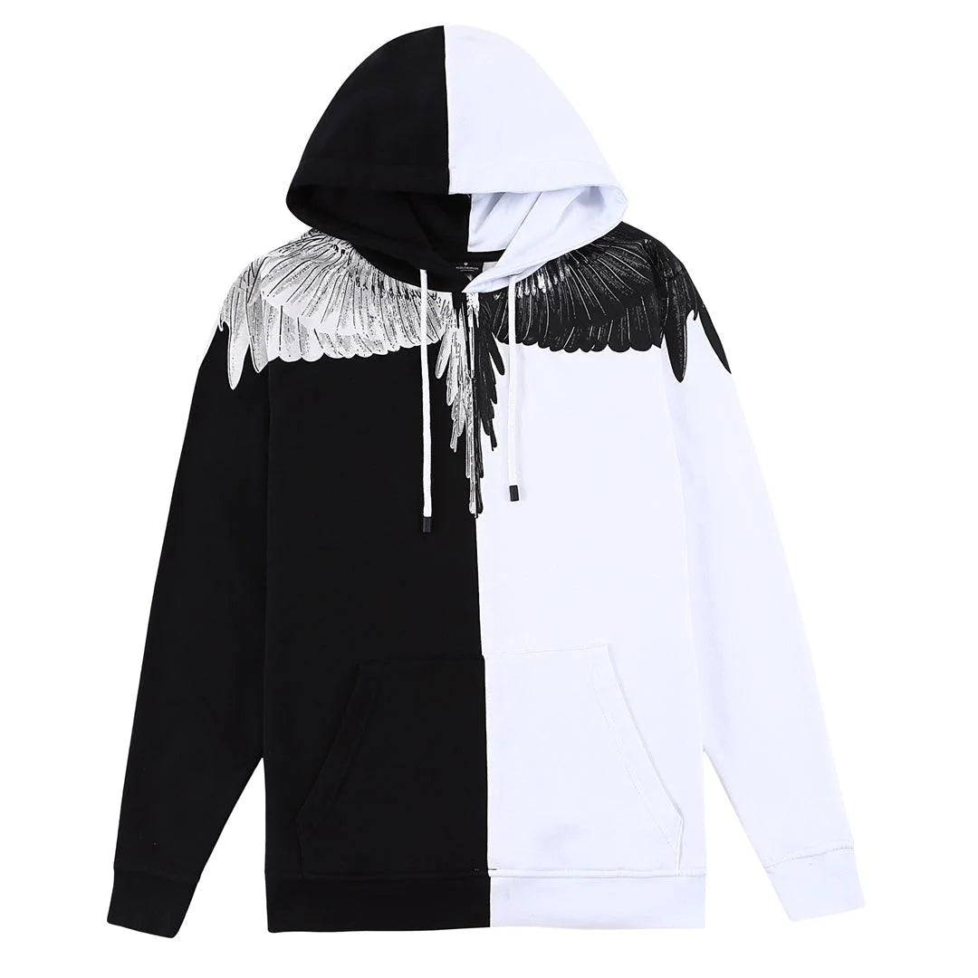 Mark Bronn Wings Print Hooded Sweatshirt for Men and Women - melvincucci