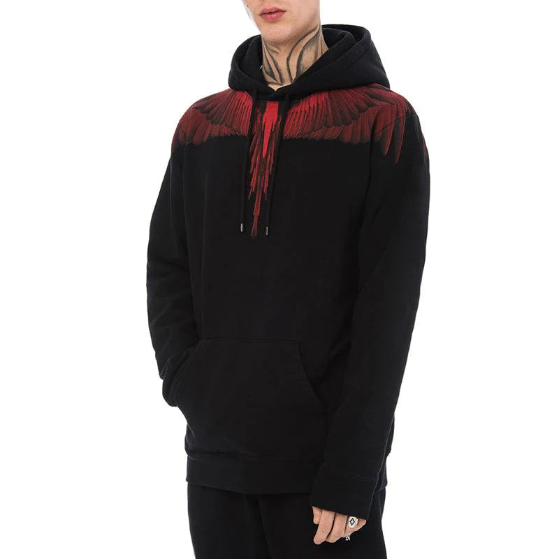 Mark Bronn Wings Print Hooded Sweatshirt for Men and Women - melvincucci