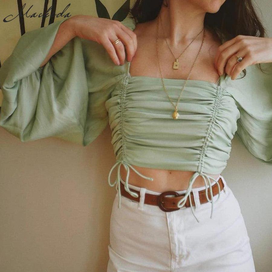 Matcha green shirt T-shirt women - melvincucci