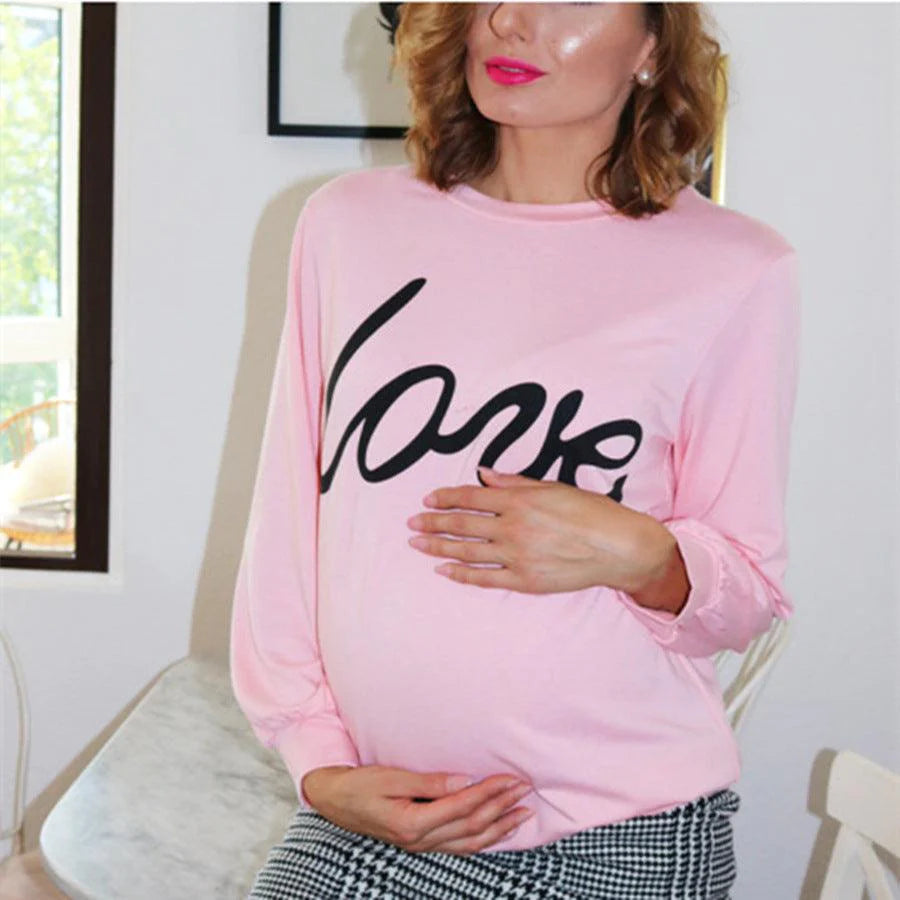 Maternity Sweatshirt Love Printed Parent-child Sweatshirt - melvincucci
