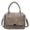 Matte Women  Scrub Female Shoulder Bags Large Capacity Matcha Green PU Leather Lady Totes Boston Bag for Travel Hand Bags - melvincucci