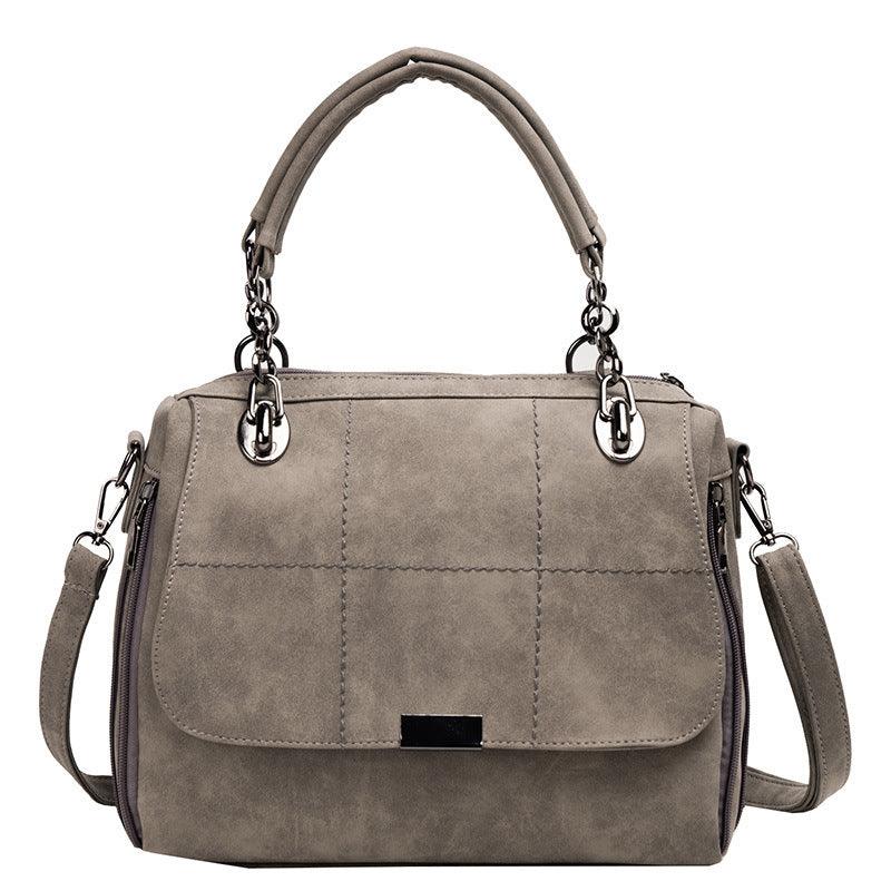 Matte Women  Scrub Female Shoulder Bags Large Capacity Matcha Green PU Leather Lady Totes Boston Bag for Travel Hand Bags - melvincucci