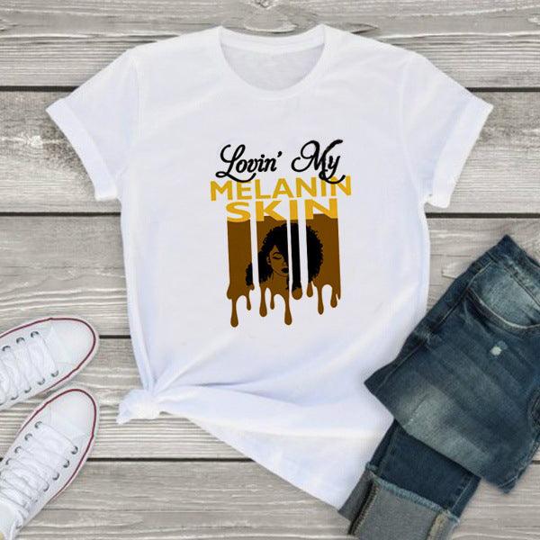 Melanin African Map T shirt African Girl - melvincucci