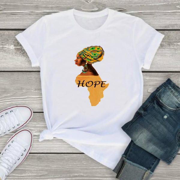 Melanin African Map T shirt African Girl - melvincucci