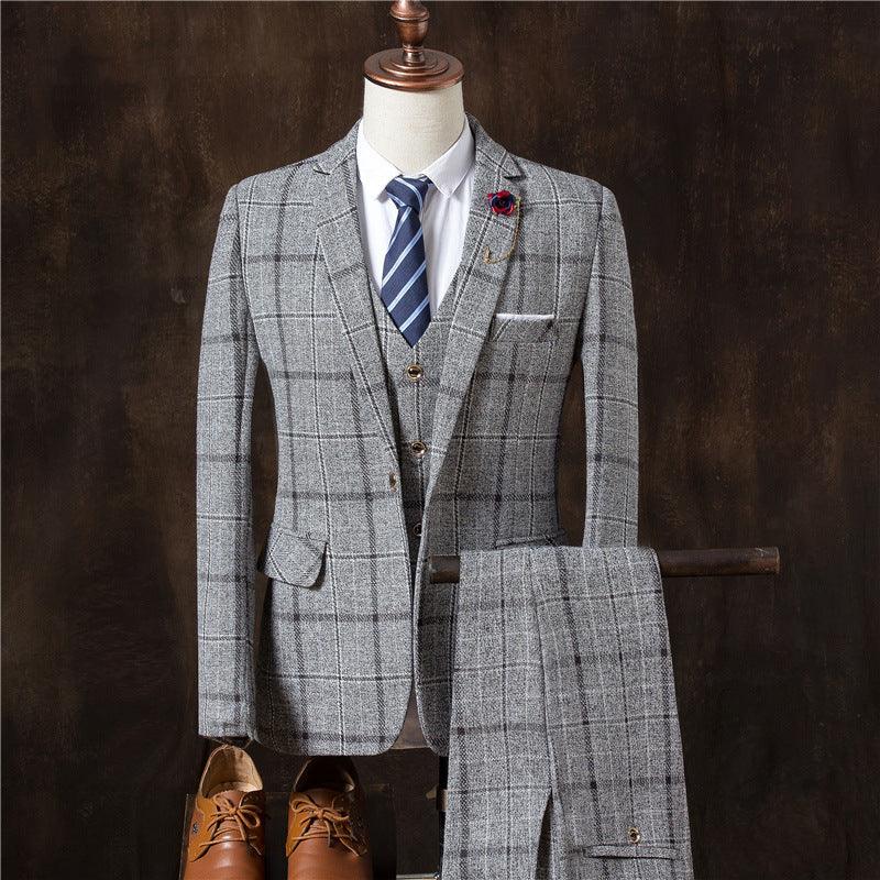 Men 3 Pieces Suit Set Men Wedding Suits Groom Tuxedos - melvincucci