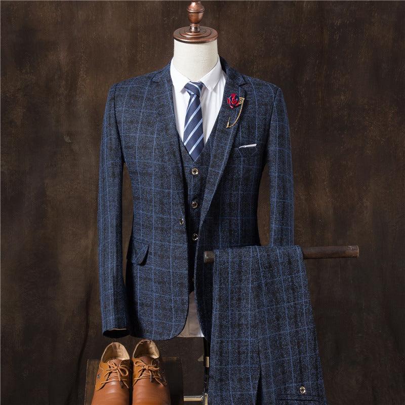 Men 3 Pieces Suit Set Men Wedding Suits Groom Tuxedos - melvincucci