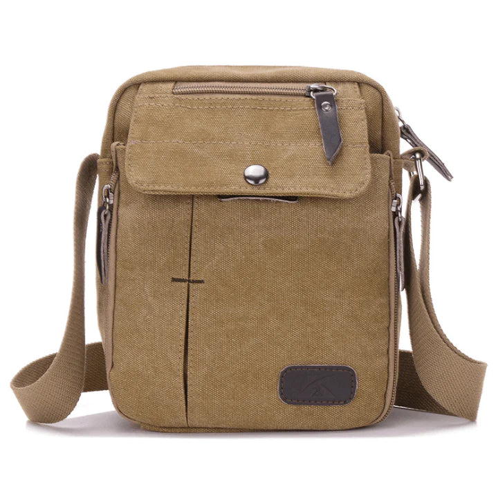 Men and women casual small Messenger bag Korean canvas bag shoulder bag men bag Outdoor men's multi-function bag - melvincucci