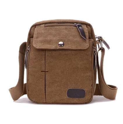 Men and women casual small Messenger bag Korean canvas bag shoulder bag men bag Outdoor men's multi-function bag - melvincucci