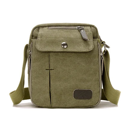 Men and women casual small Messenger bag Korean canvas bag shoulder bag men bag Outdoor men's multi-function bag - melvincucci