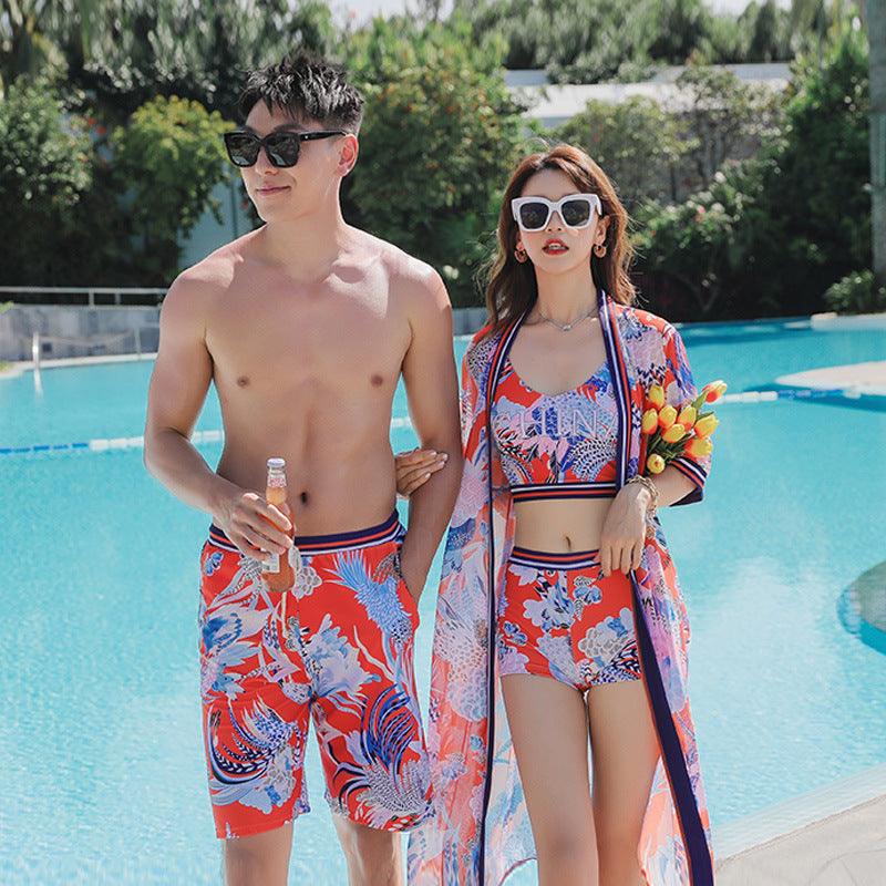 Men And Women Couple Swimsuit Sports Suit - melvincucci
