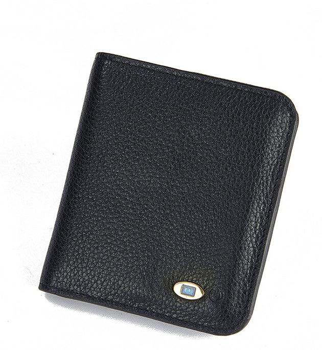 Men and Women's wallet real leather short money baotou intelligent bluetooth anti-theft anti-theft Korean fashion wallet. - melvincucci