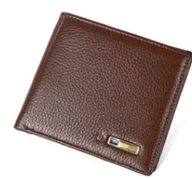 Men and Women's wallet real leather short money baotou intelligent bluetooth anti-theft anti-theft Korean fashion wallet. - melvincucci