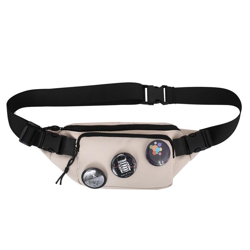Men And Women Solid Color Pendant Chest Bag - melvincucci