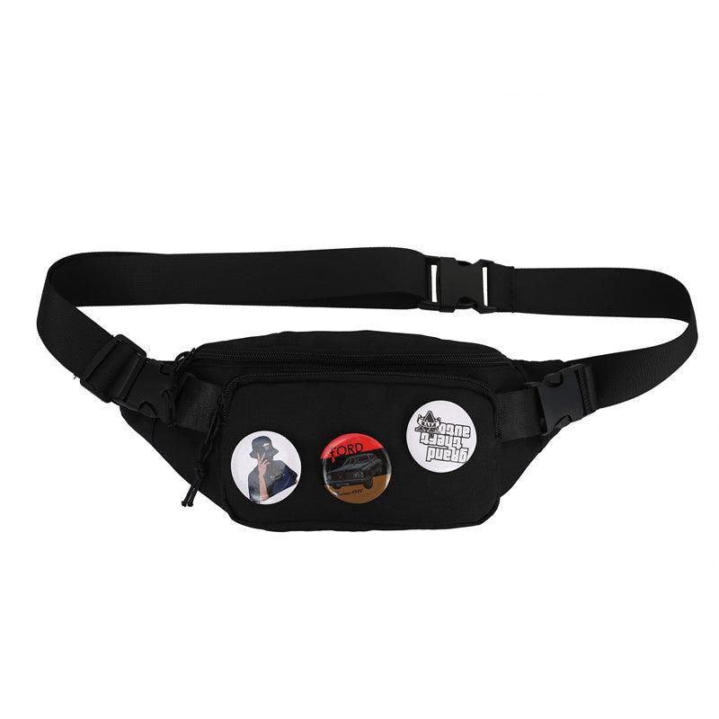 Men And Women Solid Color Pendant Chest Bag - melvincucci