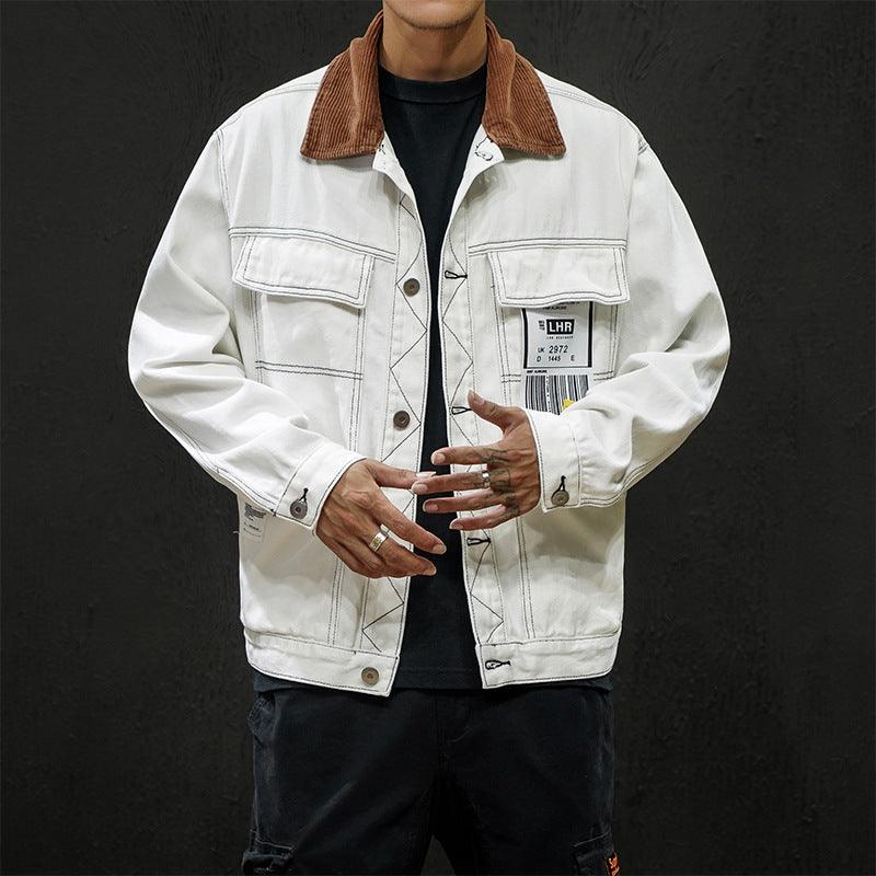 Men Balck Denim Jackets - melvincucci