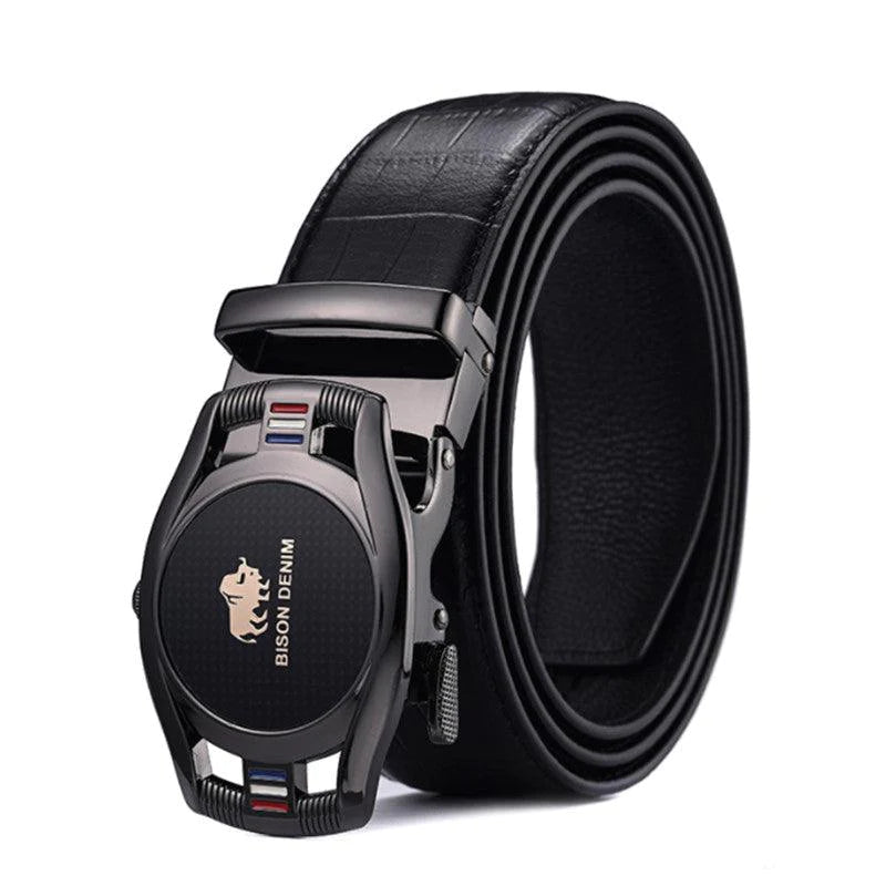 Men Belt Automatic Buckle Genuine Leather Bel - melvincucci